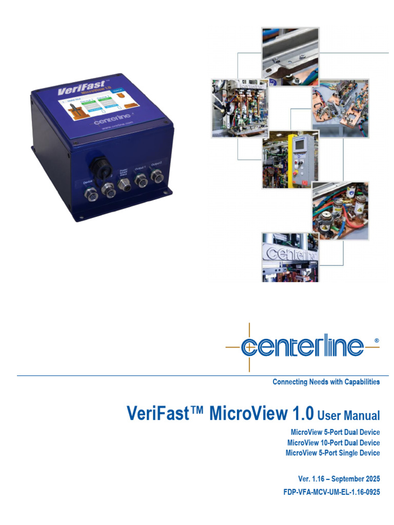VeriFast™ MicroView 1.0 User Manual Ver. 1.16 Sept. 2025 | PDF ...