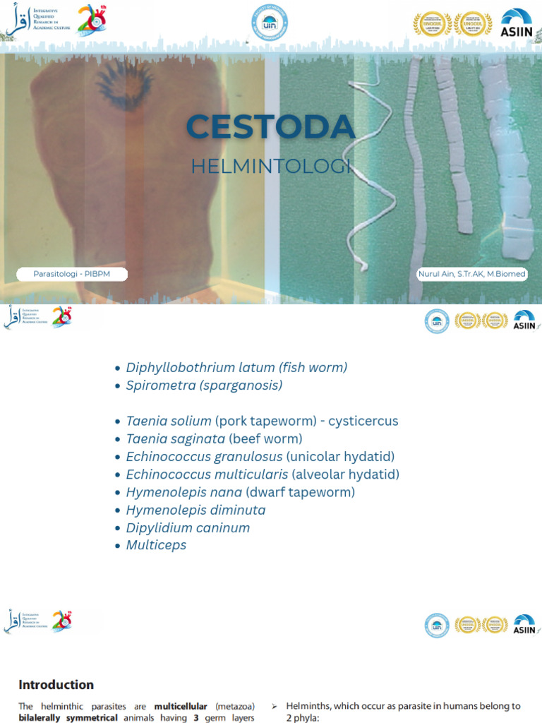 Cestoda - 1 - PIBPM Smt1 20252026 | PDF
