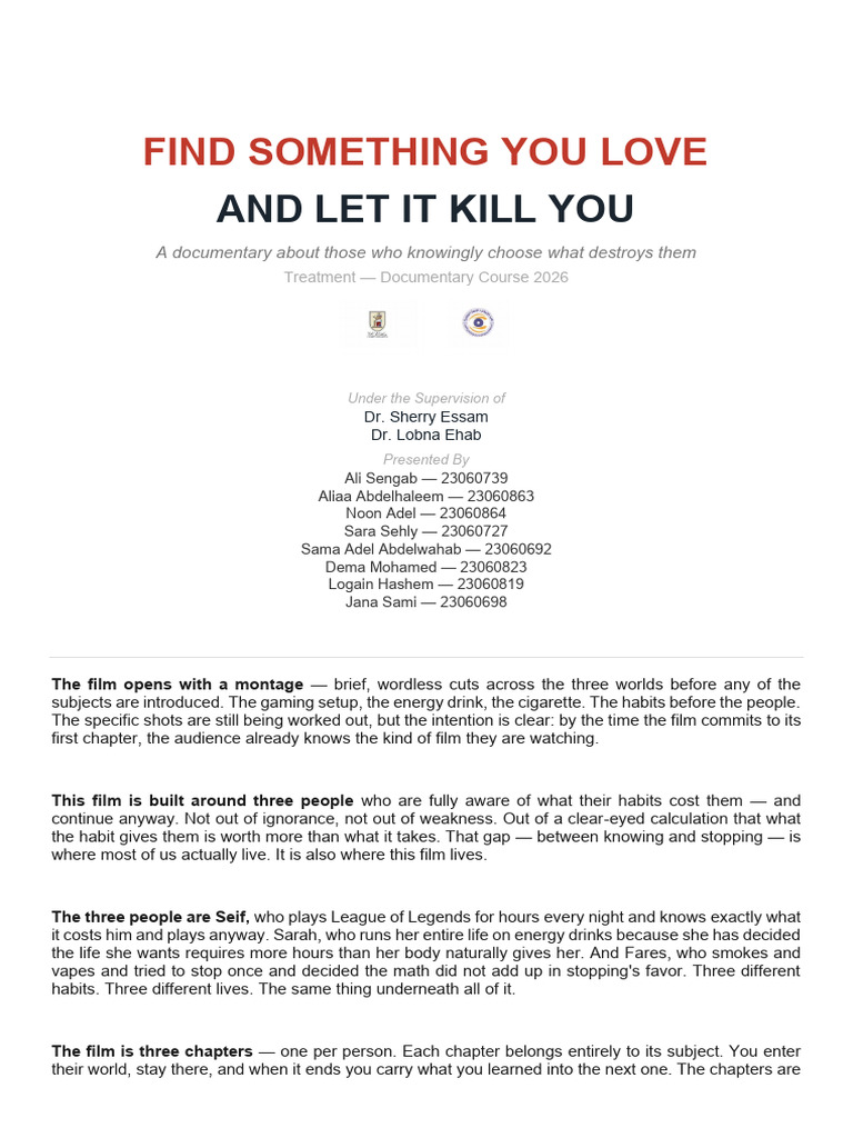 Find Something Treatment | PDF | Coffeehouse
