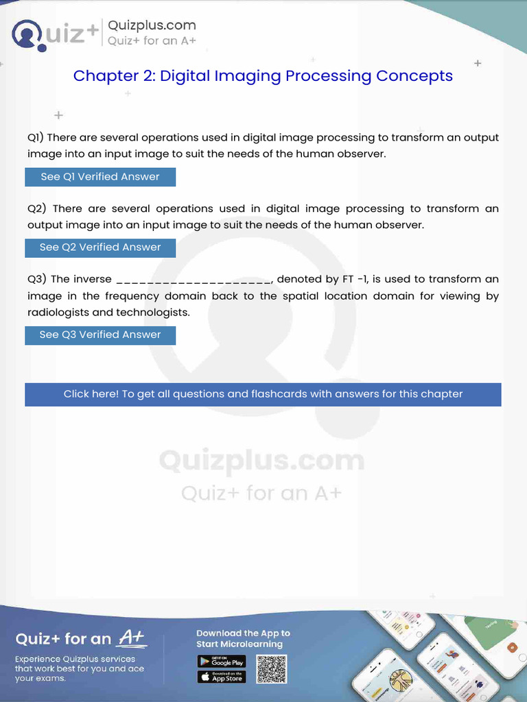 There Are Several Operations Used in Digital Image Processing To ...