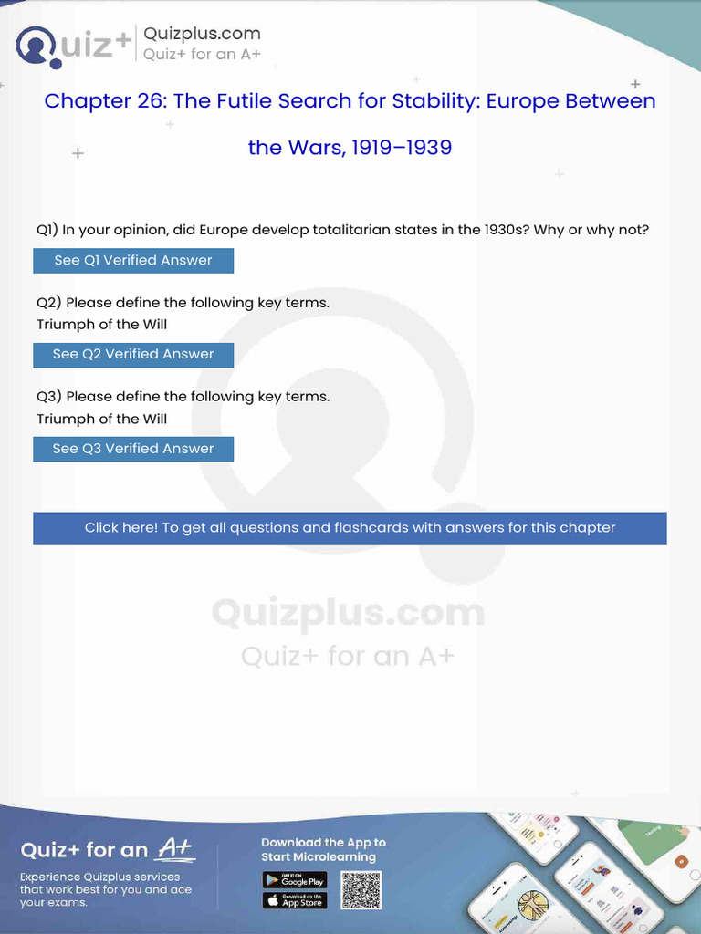 In Your Opinion Did Europe Develop Totalitarian States in The 1930S Why ...