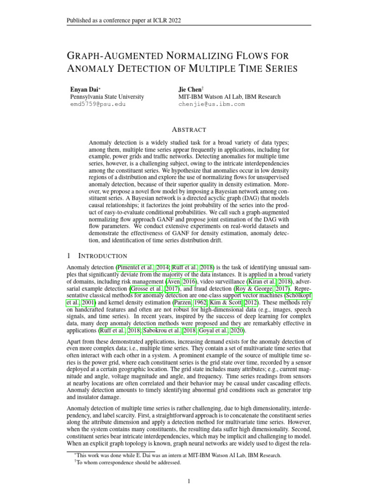 Graph-Augmented Normalizing Flows For Anomaly Detection of Multiple ...