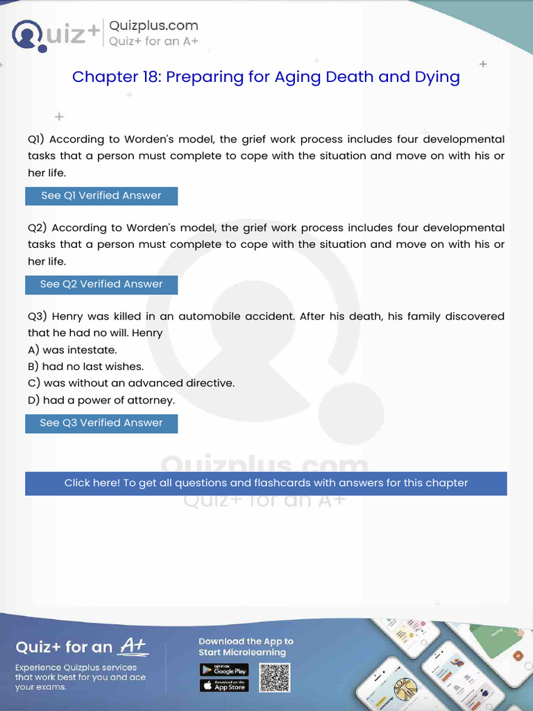 According To Wordens Model The Grief Work Process Includes Four ...