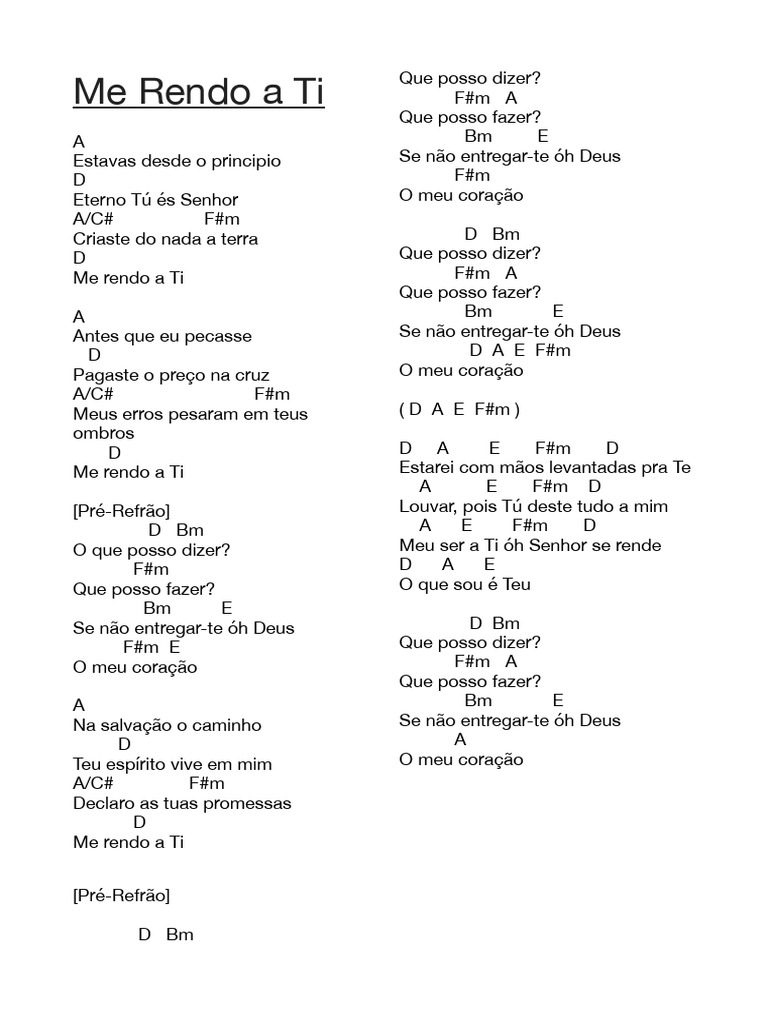 Me Rendo A Ti | PDF