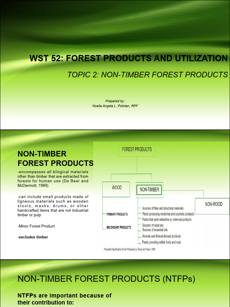 NTFP | PDF | Plants