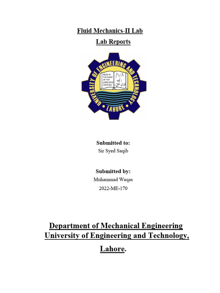 FM Lab Reports | PDF