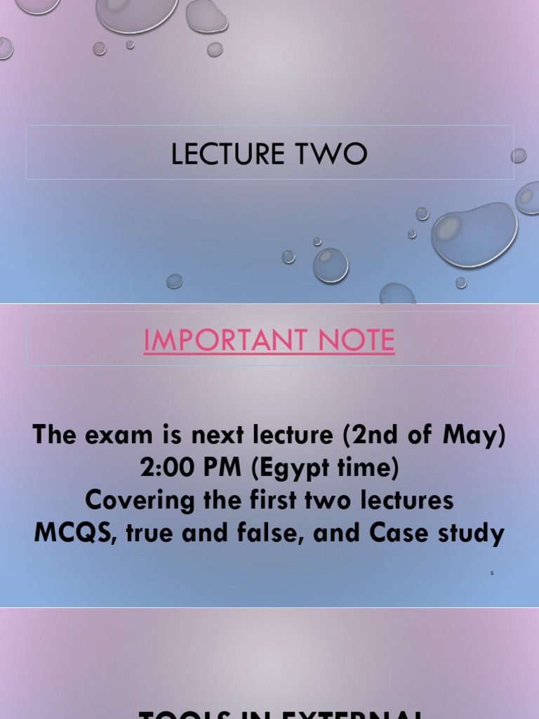 Lecture 2 | PDF