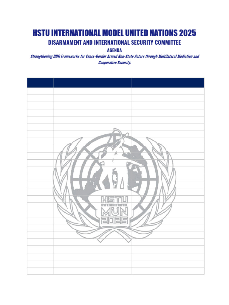 Disec Country-Matrix Hstuimun25 | PDF