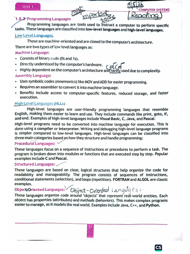 Difference in Low Level Languages and High Level Languaes | PDF