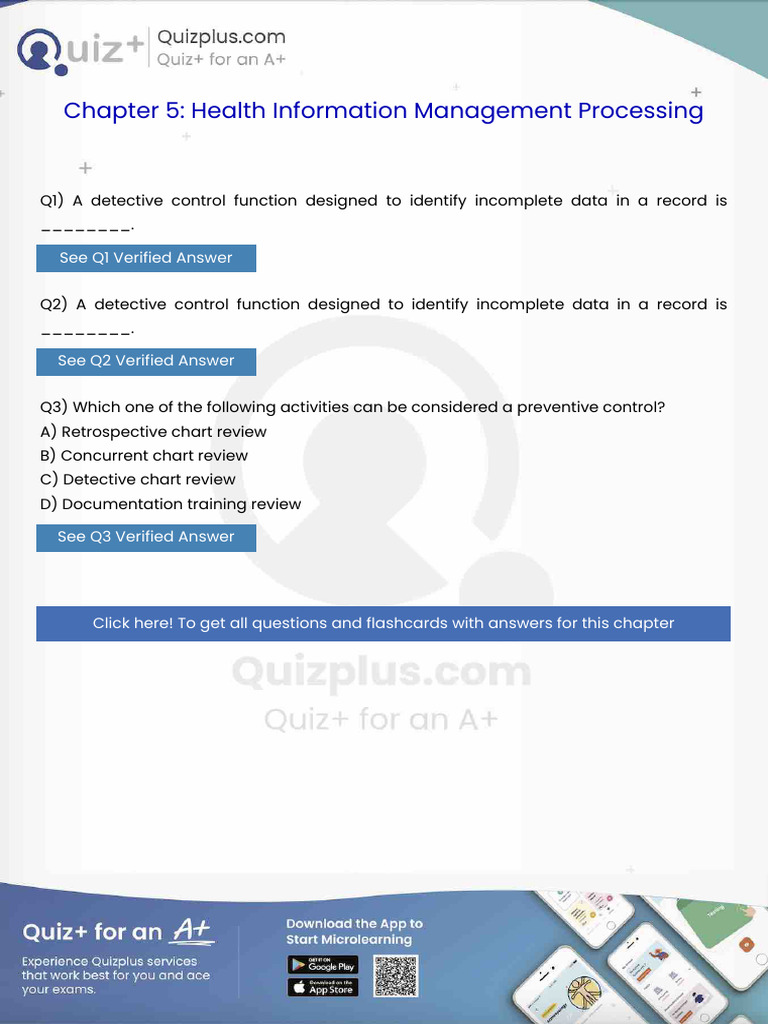 A Detective Control Function Designed To Identify Incomplete Data in A ...