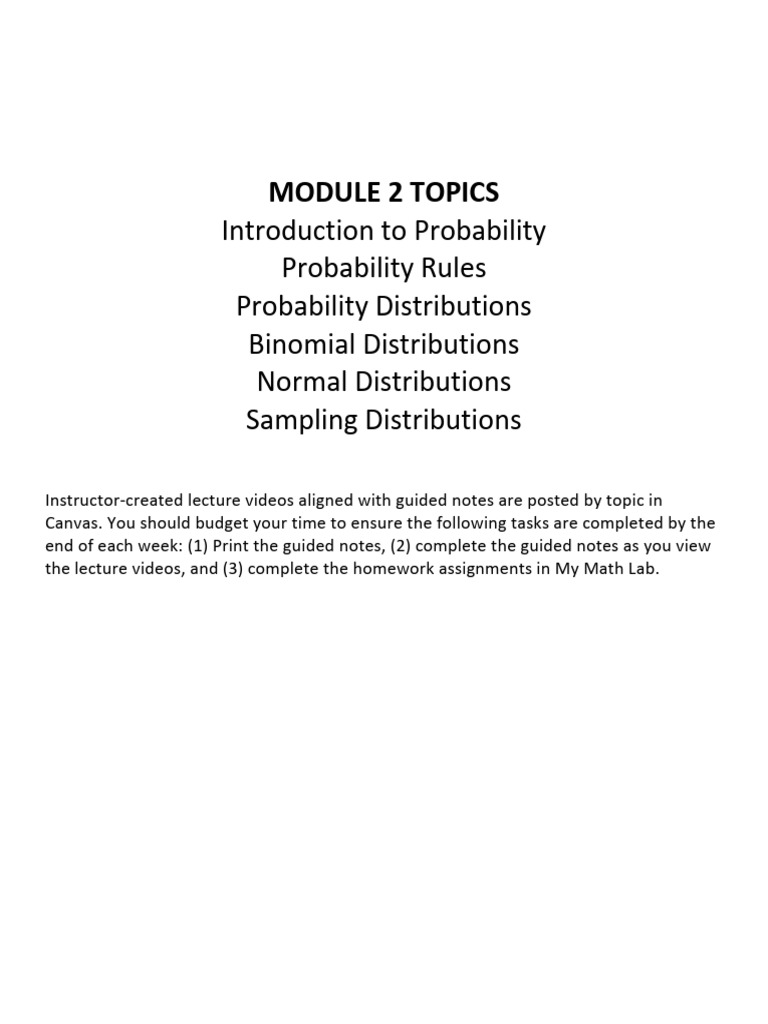 Module 2 Guided Notes | PDF