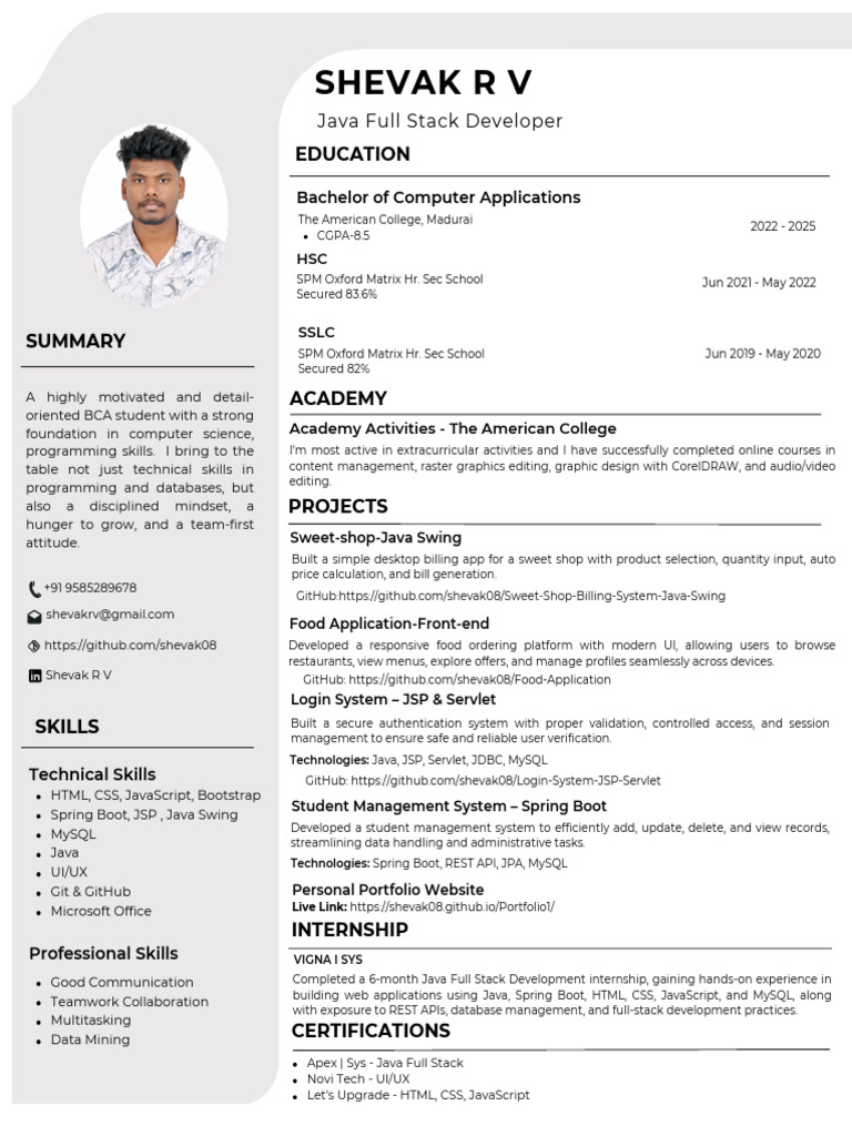 Java Full Stack Developer | PDF | Java (Programming Language) | Websites