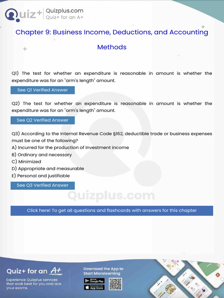 5 The Test For Whether An Expenditure Is Reasonable in Amount Is ...