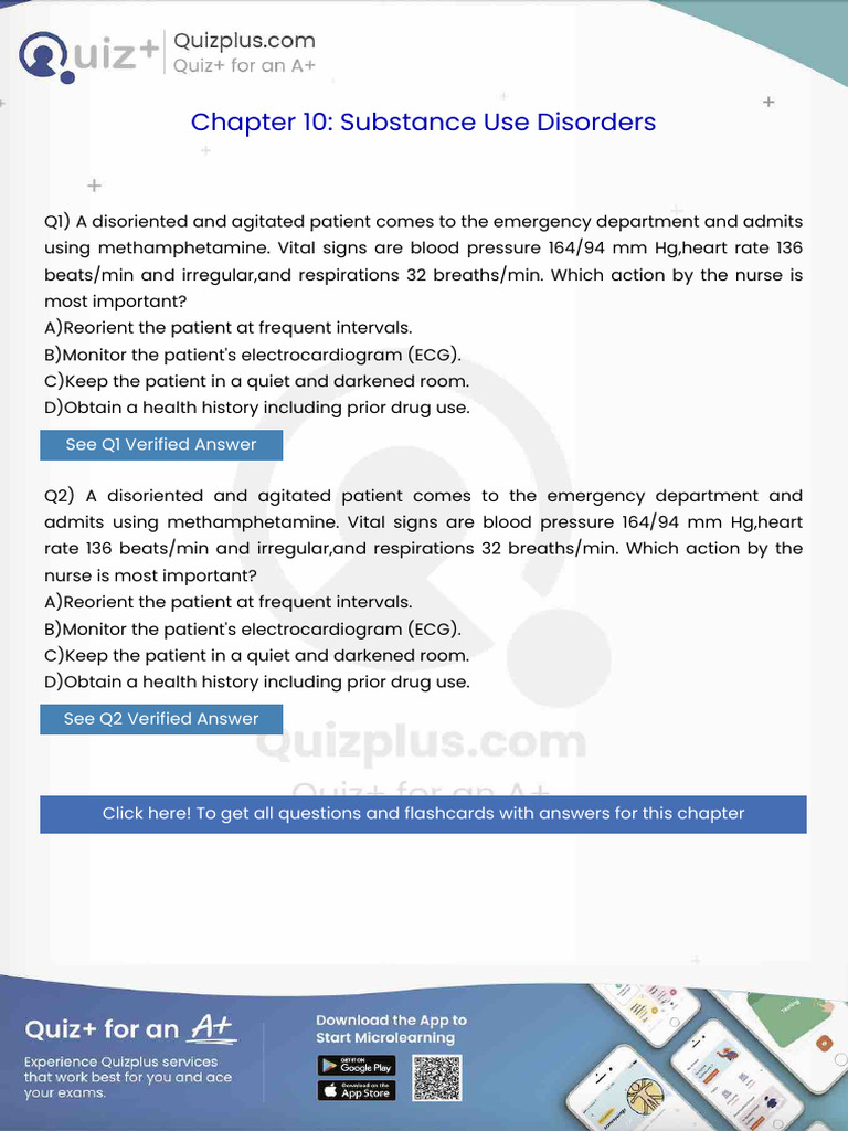 A Disoriented and Agitated Patient Comes To The Emergency Department ...