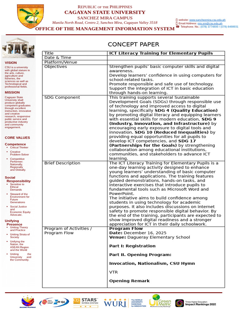 Concept Paper Final | PDF