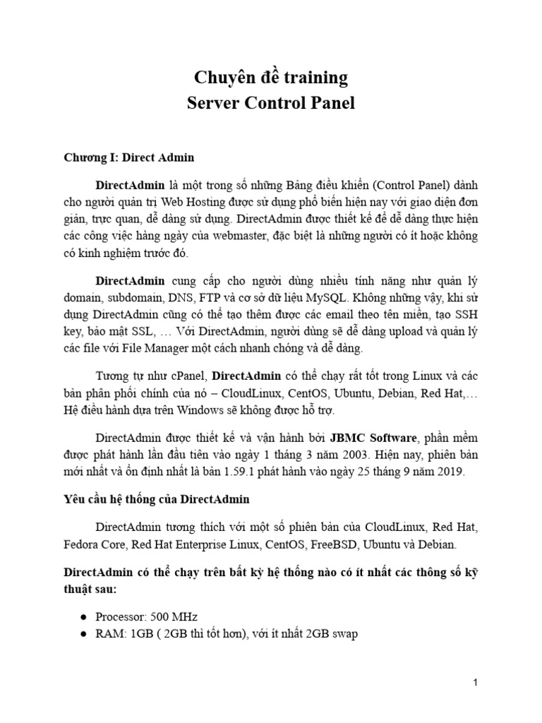 Control Panel | PDF