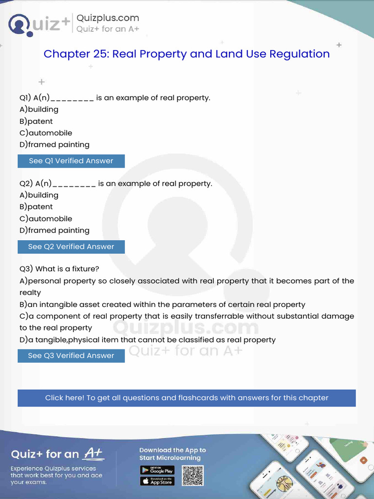 An Is An Example of Real Property | PDF
