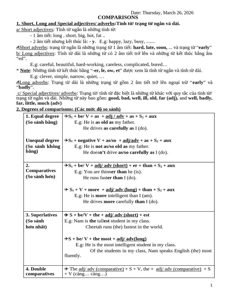 TEST 26 Compartive | PDF