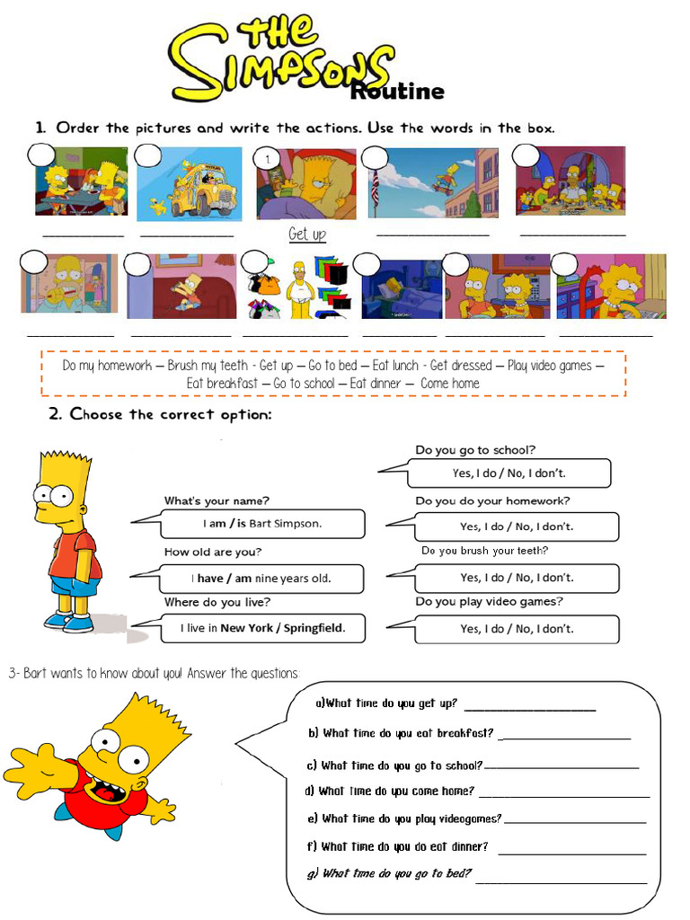 The Simpsons Routine | PDF