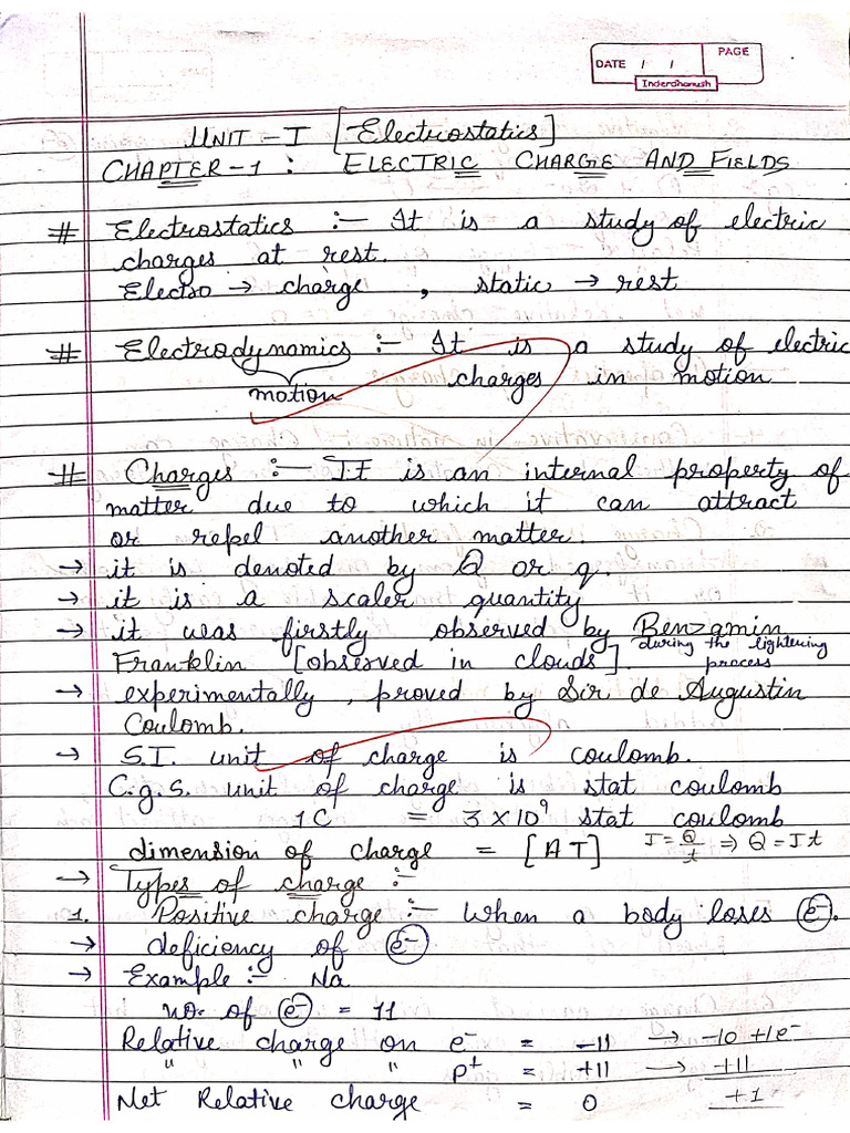 1 Part 12 Physics Notes | PDF