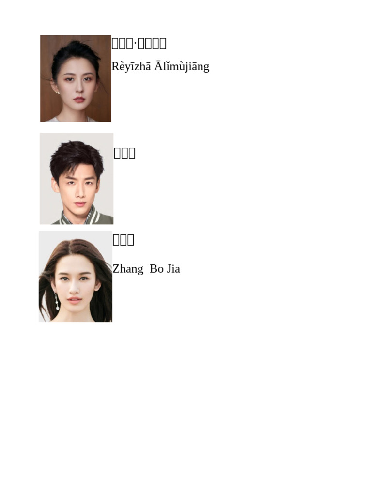 Chinese Actors | PDF