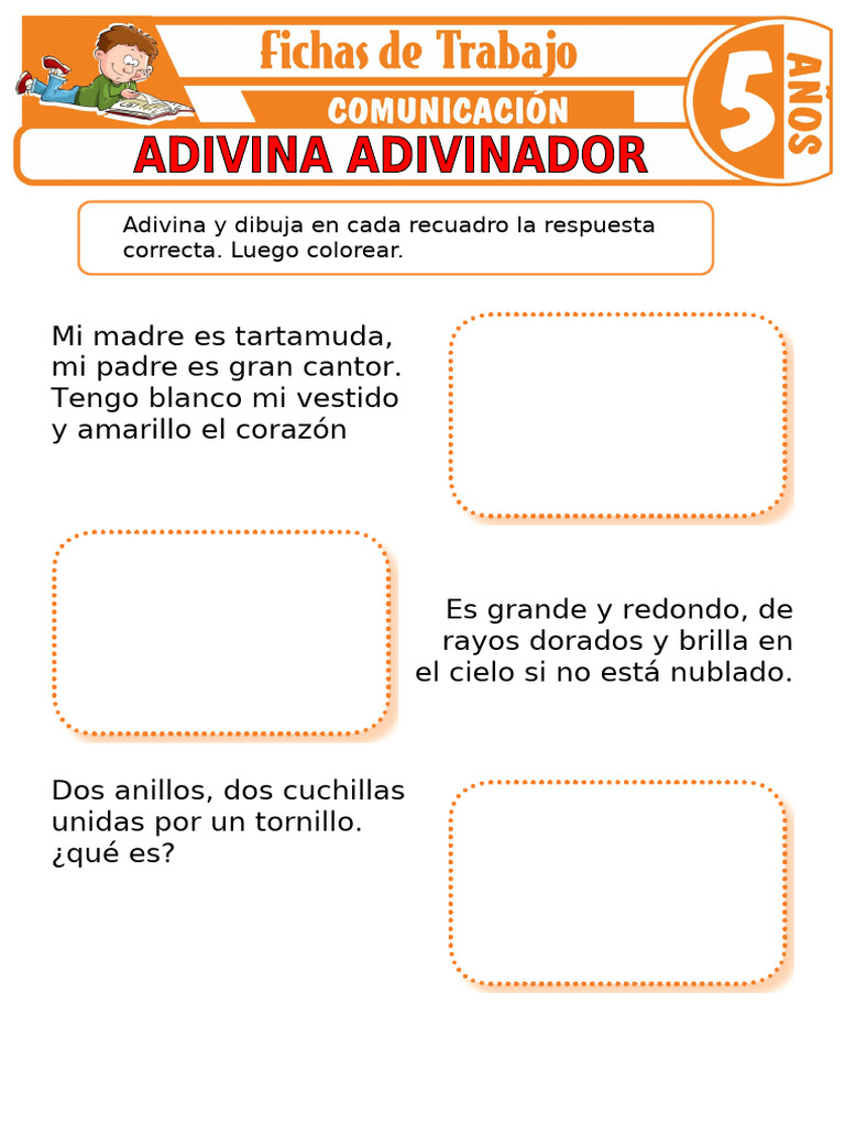 Adivina Adivinador para Ninos de 5 Anos | PDF