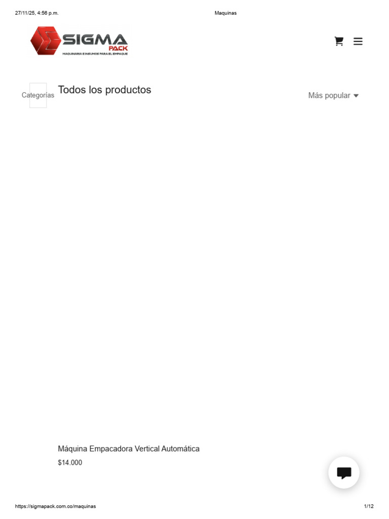 Maquinas SIGMA PACK | PDF | Cookie HTTP | Red mundial