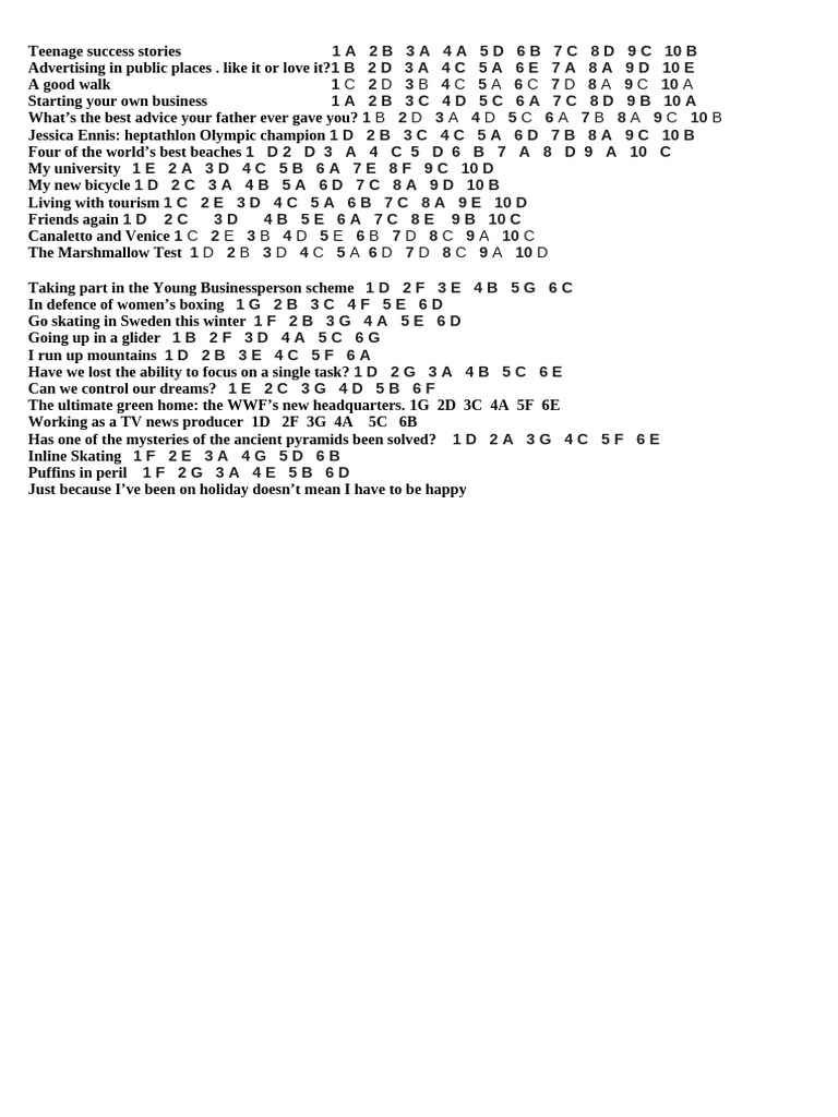 Key Matching Infor+Gap Text | PDF