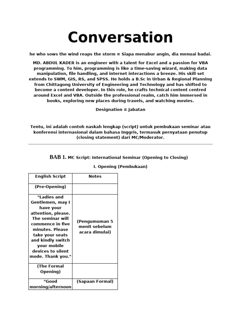 Conversation | PDF | Linguistics
