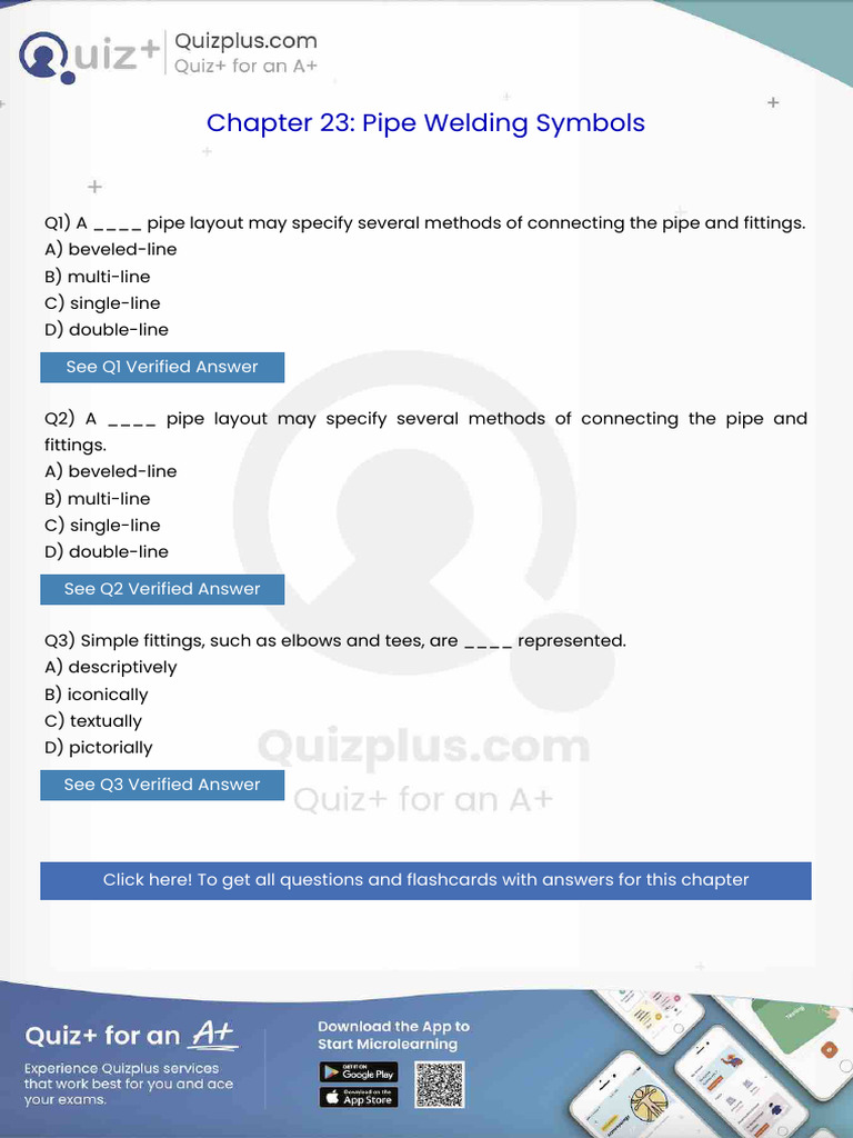 A Pipe Layout May Specify Several Methods of Connecting The Pipe and ...