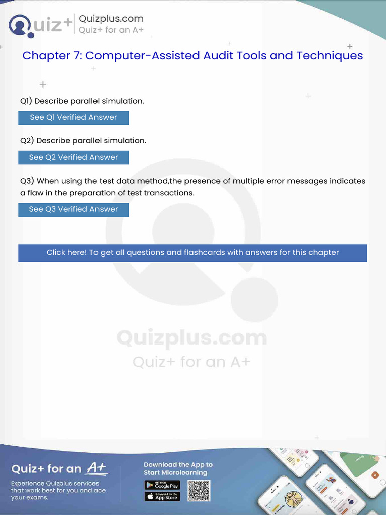 Describe Parallel Simulation | PDF | Internal Control | Audit
