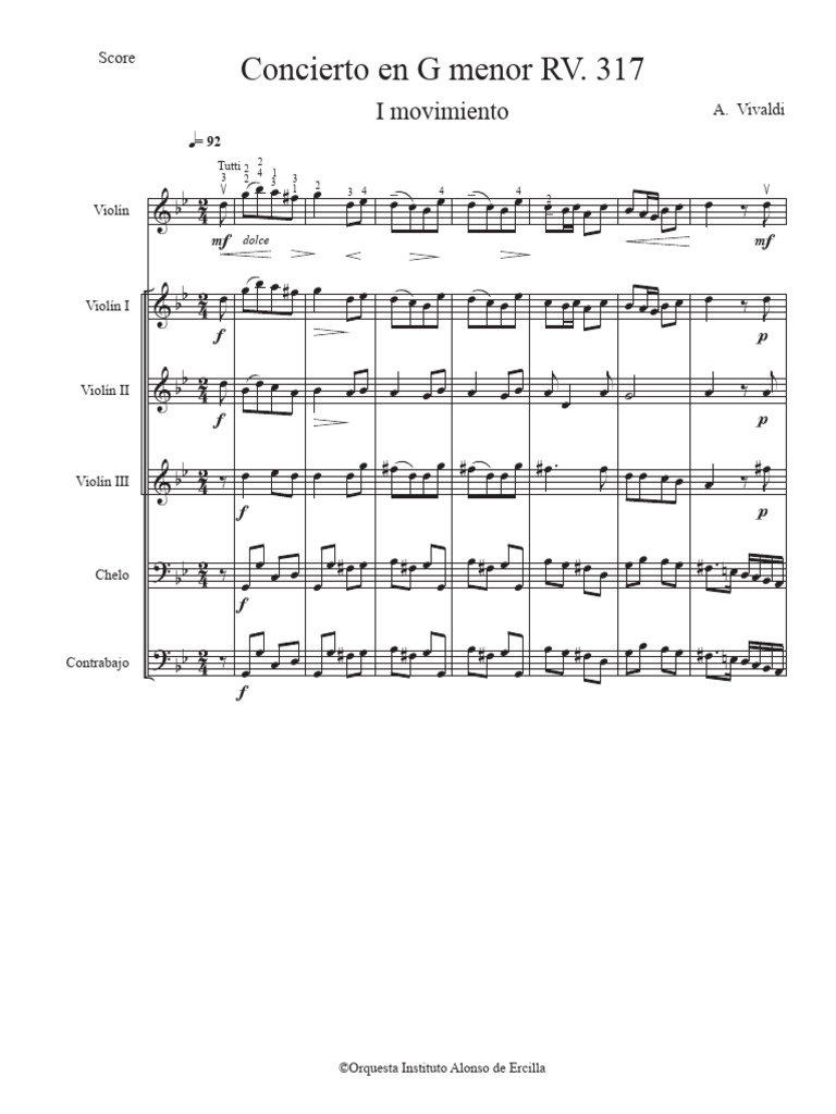I Mov. Conc. en GM RV - Score | PDF