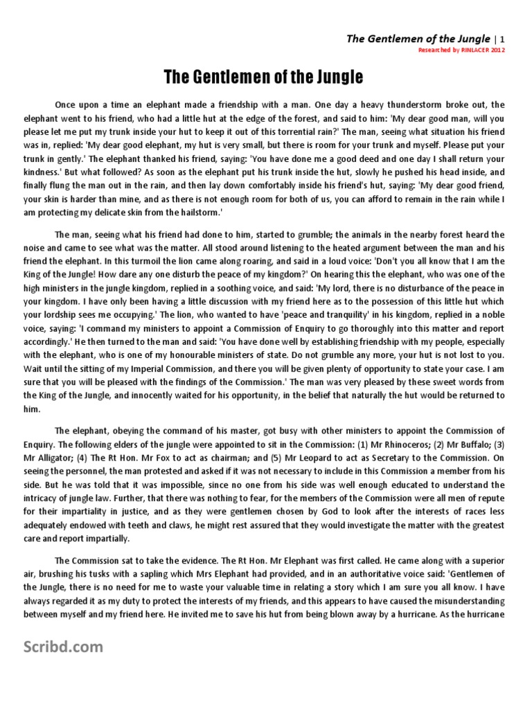 The gentlemen of the jungle download free pdf elephant