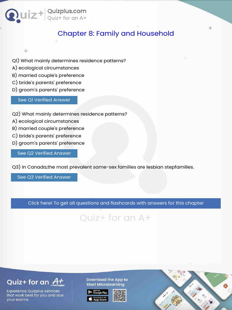 What Mainly Determines Residence Patterns | PDF | Kinship | Family