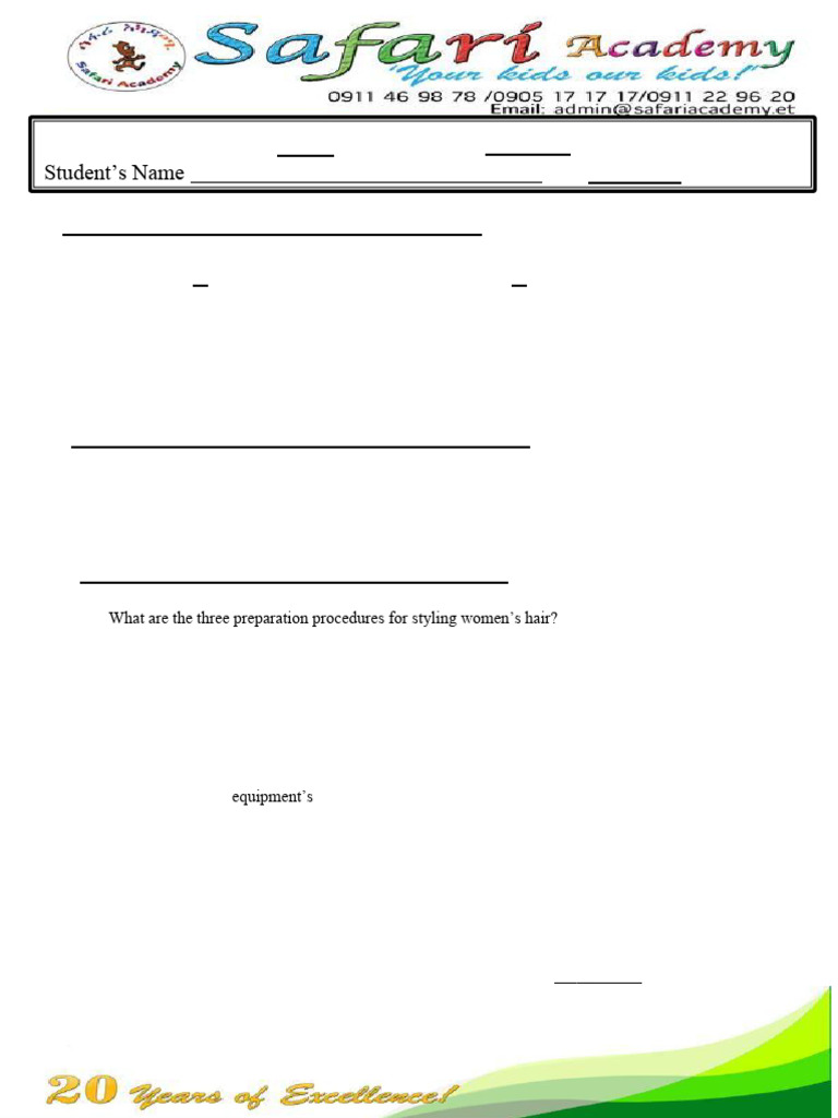 CTE Worksheet 3 For Grade 7 | PDF
