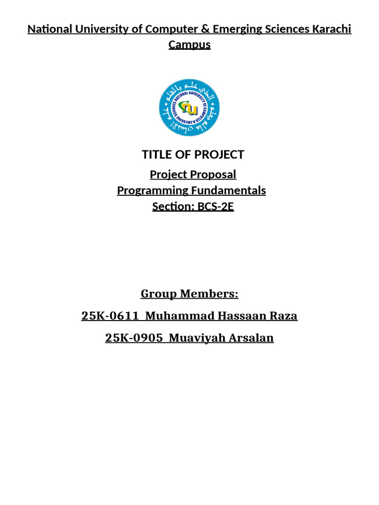 OOP LAB Project Proposal | PDF