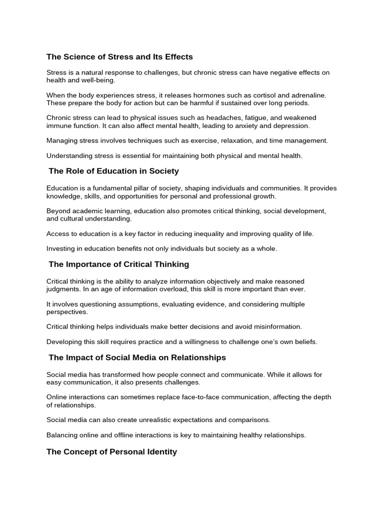 The Science of Stress and Its Effects 11 | PDF