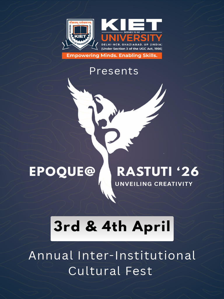 Epoque@Prastuti'26 Brochure | PDF