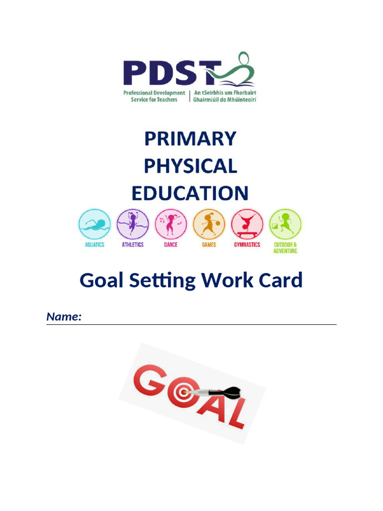 Goal Setting Workcard - 0 | PDF | Chess Theory | Chess