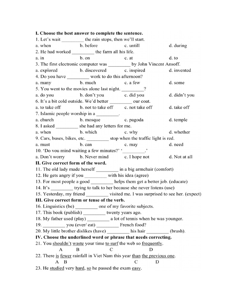 Test 9 | PDF