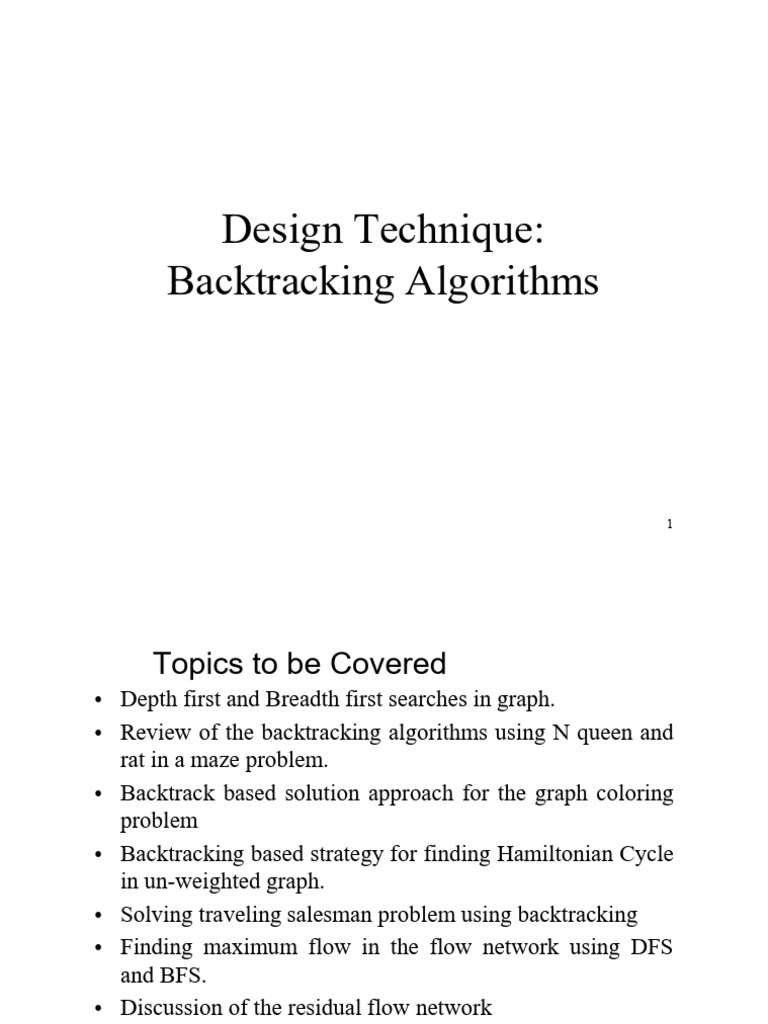 Module 3 Backtracking | PDF | Combinatorics | Computational Problems