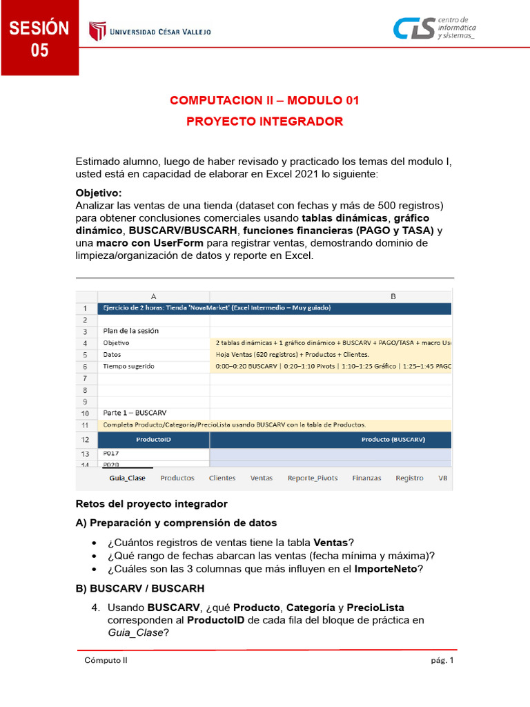 Computacion II-proyecto Integrador Modulo 01-Cii | PDF | Microsoft ...