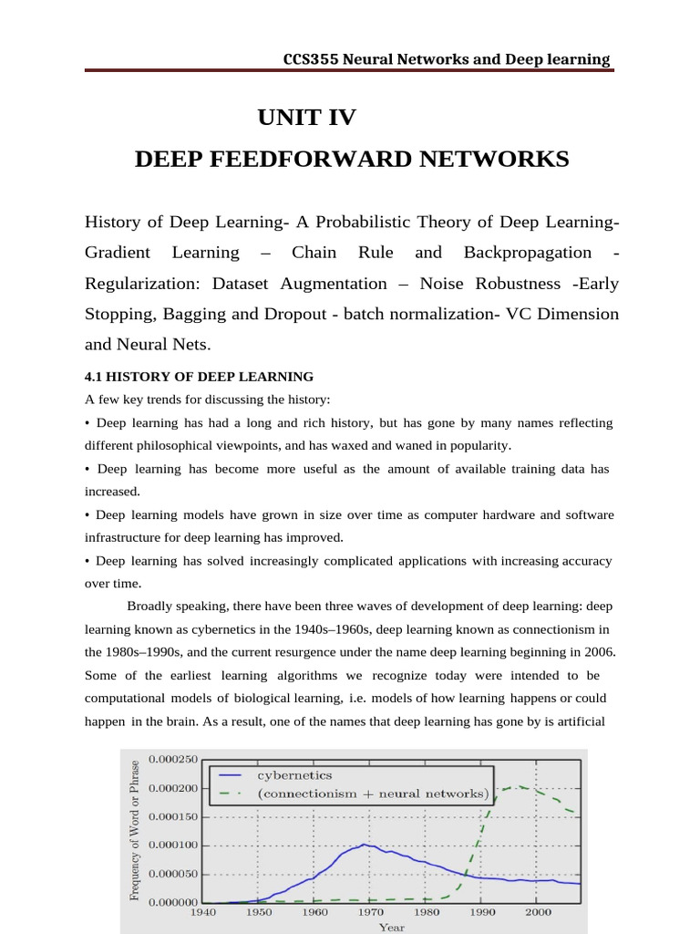 Unit4-Deep Forward Network | PDF | Deep Learning | Bayesian Inference