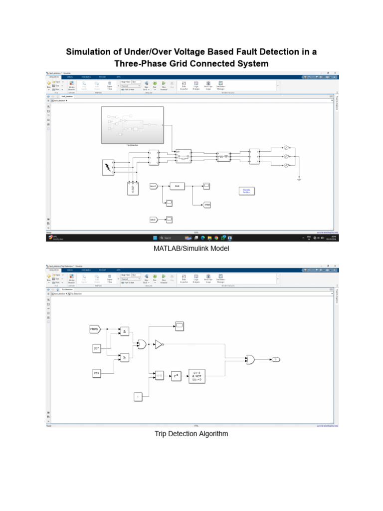 Simulation of Under - Over Voltage Based Fault Detection | PDF