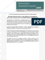 Boletín 28 RC Padrón Electoral Referéndum Constituyente 100109