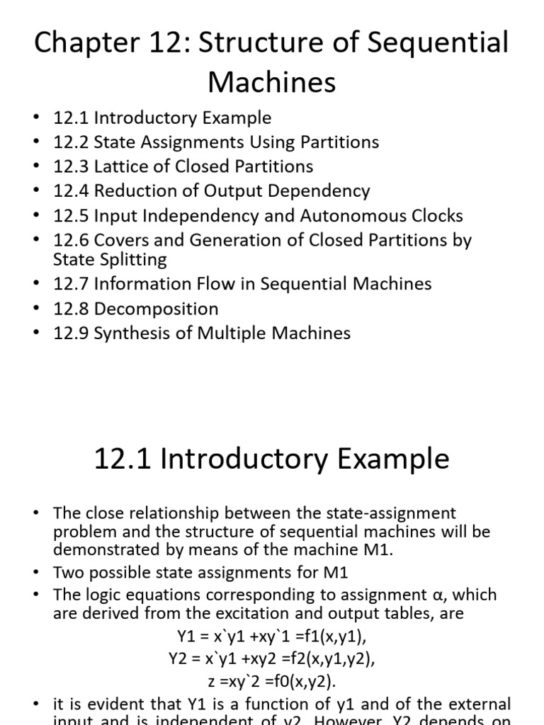 Unit-4 - Structure of Sequential Machine | PDF