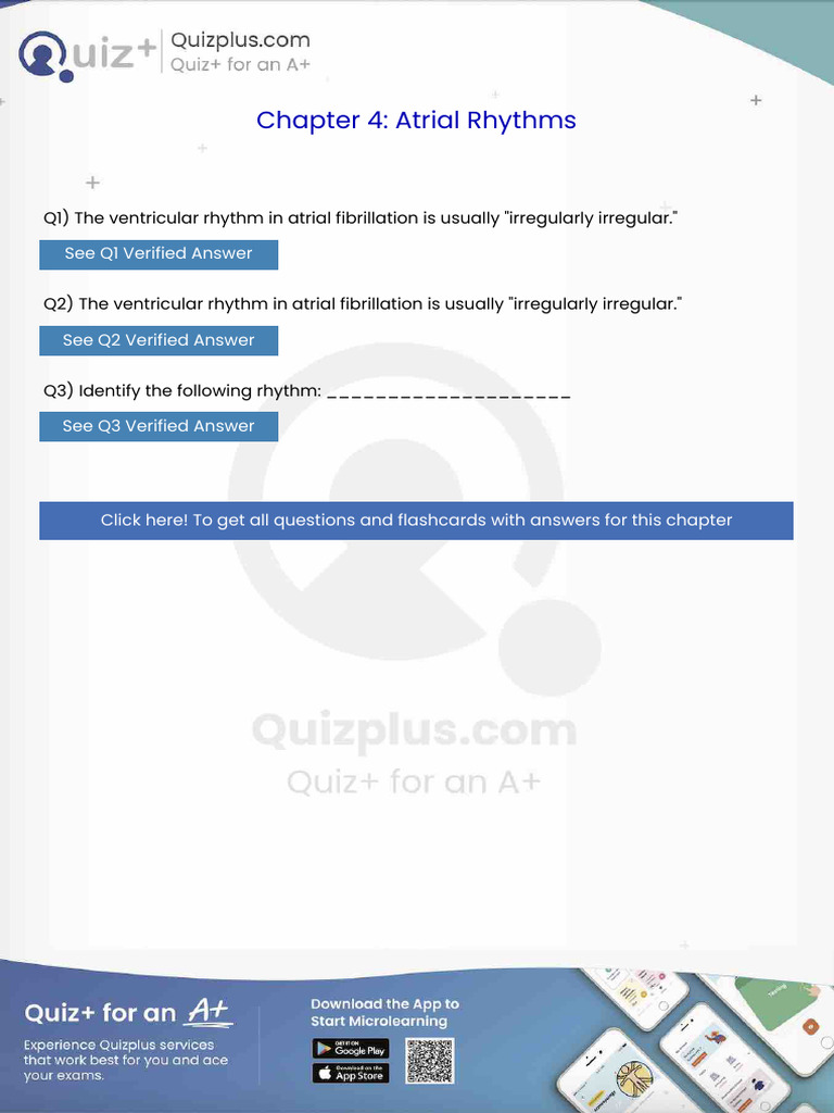 The Ventricular Rhythm in Atrial Fibrillation Is Usually Irregularly ...