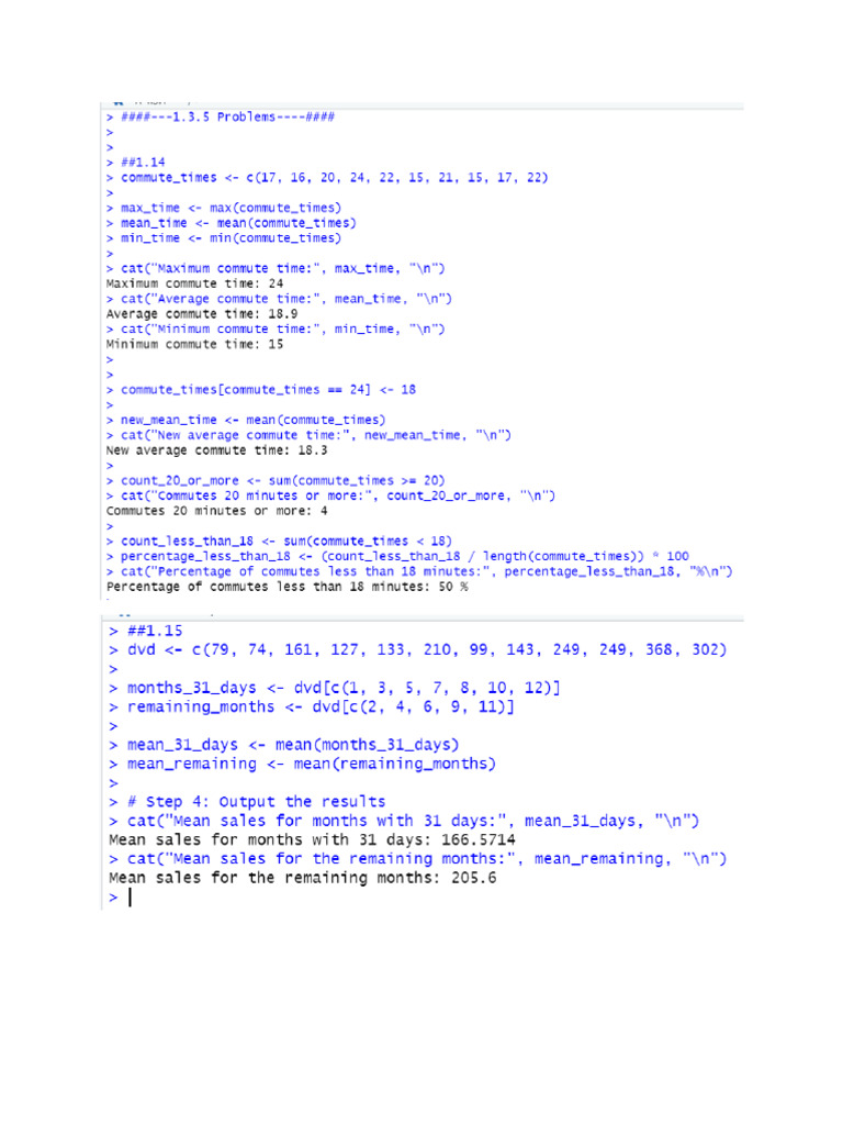 R Codes Lab2 | PDF