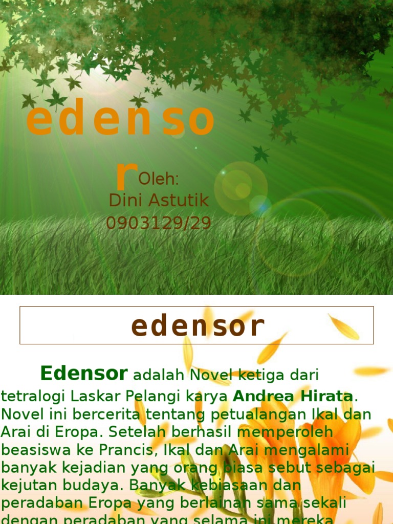 Unsur Intrinsik Dan Ekstrinsik Novel Edensor Berbagai Unsur