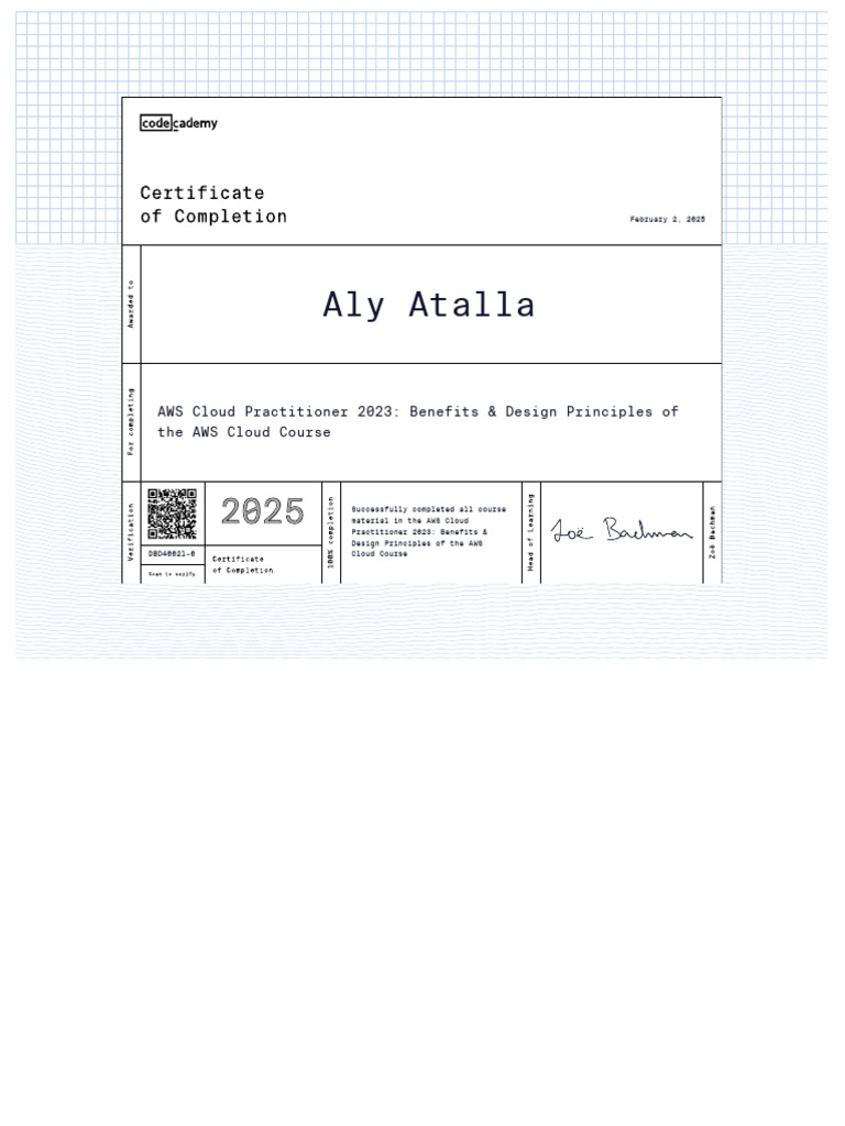 Aly Atalla: AWS Cloud Practitioner 2023: Benefits & Design Principles ...